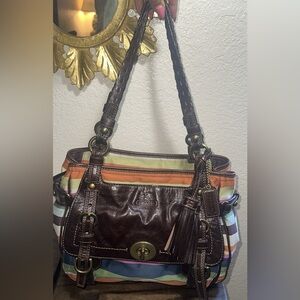 COACH F12613 Legacy Garcia Leather Shoulder Bag